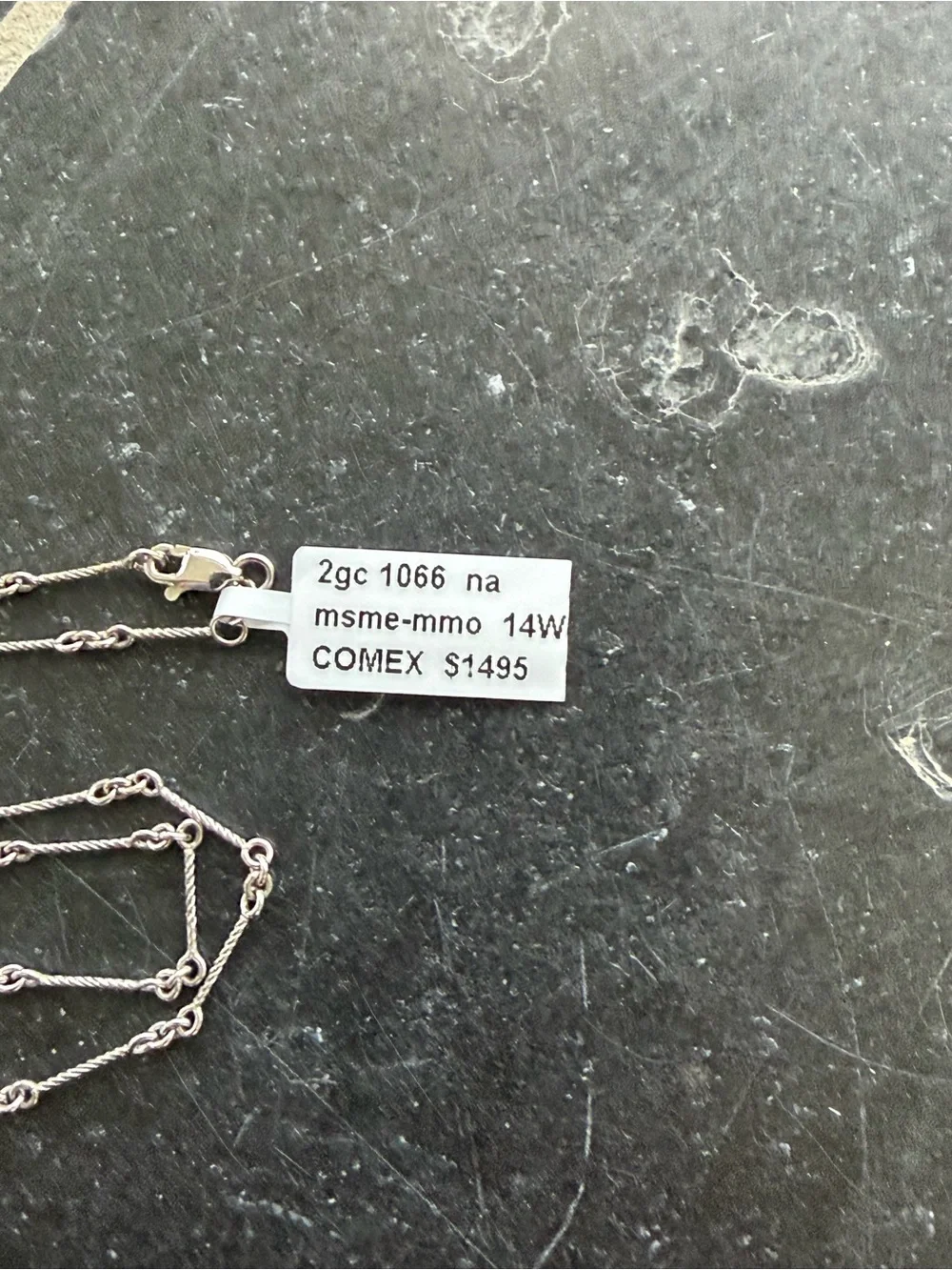 14kt. White Gold Cable Link Chain Necklace - 20